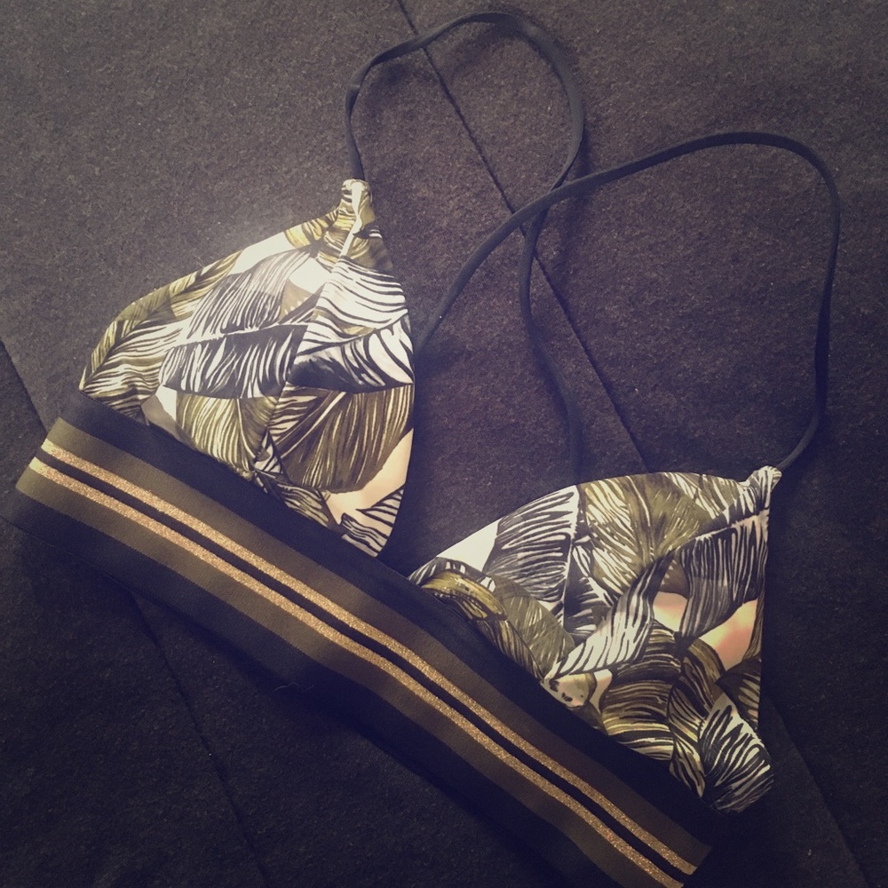 Banana leaf bikini top